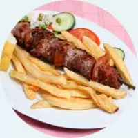 SOUVLAKI( WITH PORK OR LAMB)